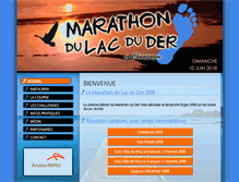 Tablet Screenshot of marathondulacduder.com